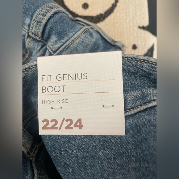 NWT Lane Bryant Fit Genius Bootcut Denim Jeans Distressed Sz 22/24 Comfort - Picture 5 of 7